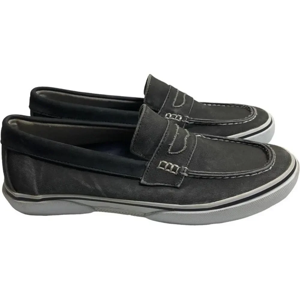 Sperry Top-Sider Gray Canvas Loafers